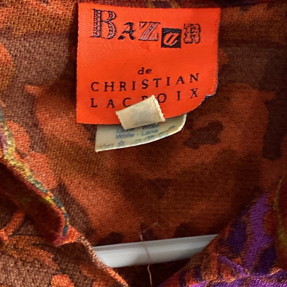 Bazar de Christian Lacroix Floral Blouse made in France Size 34 Gorgeous! - Picture 3 of 5